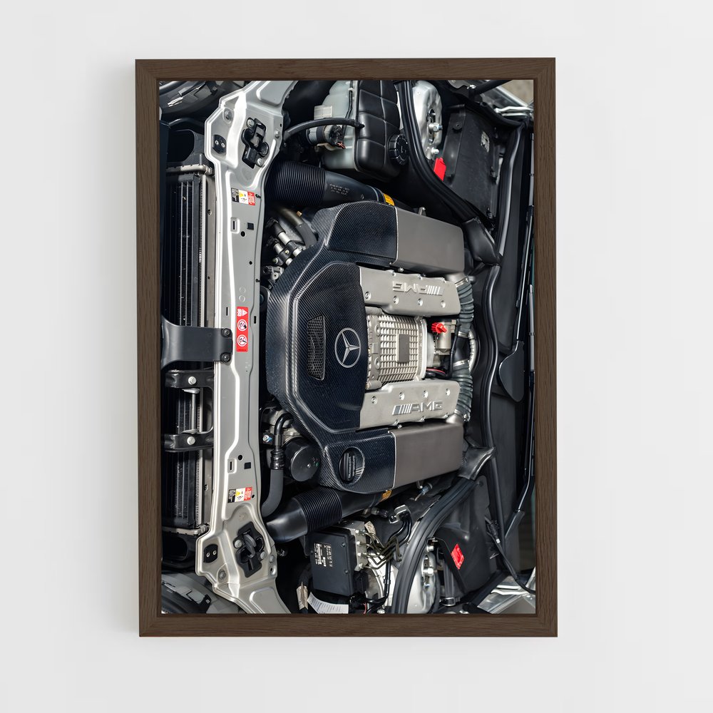 Poster Moteur de Précision – affiche Mercedes (vue 5)